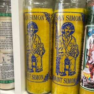 Saint Simon Yellow Candle